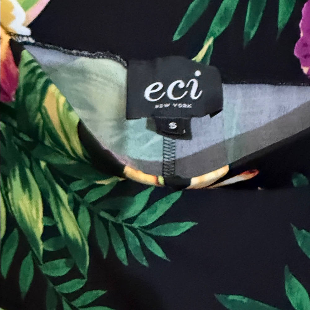ECI Tropicalprint wide leg pants brand knew